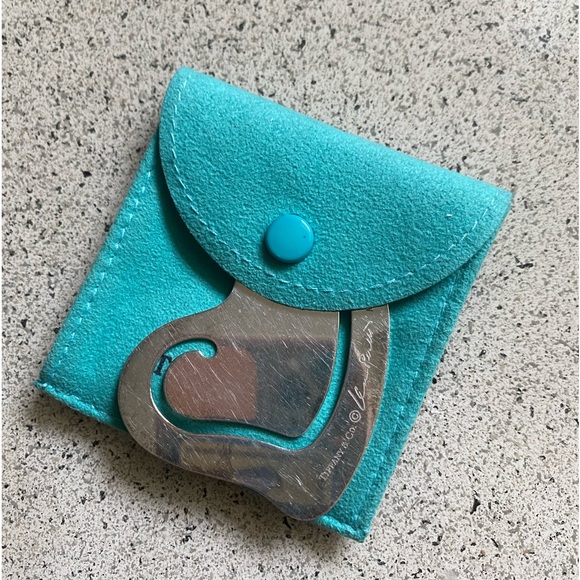 Tiffany&co Elsa Peretti LG vintage $/b card/holder or charm. Chain not included - Picture 2 of 9